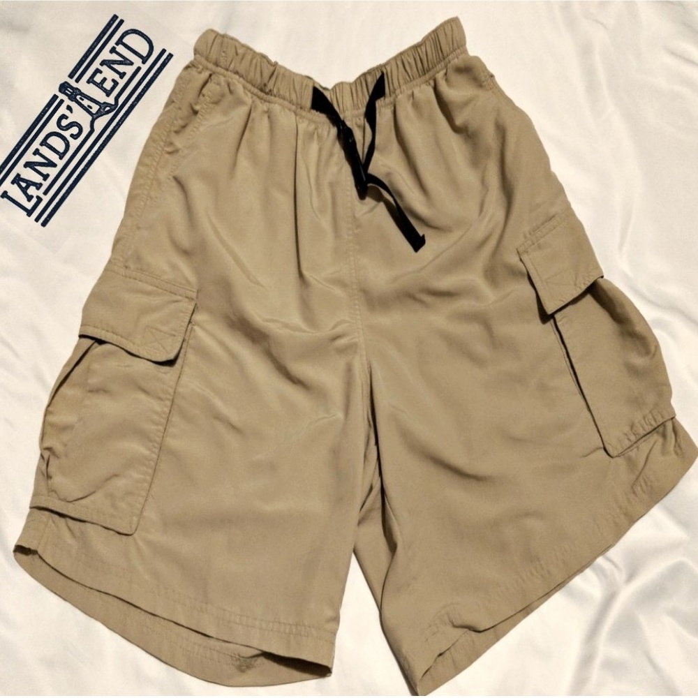 Mens landsend kahki hybrid shorts